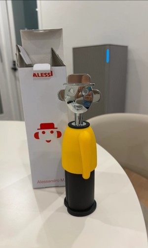 Alessi corkscrew wine opener - wine,