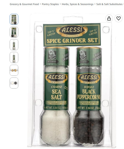 Alessi salt peppercorn - salt, &