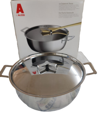 Alessi casseruola due manici - alessi-casseruola,